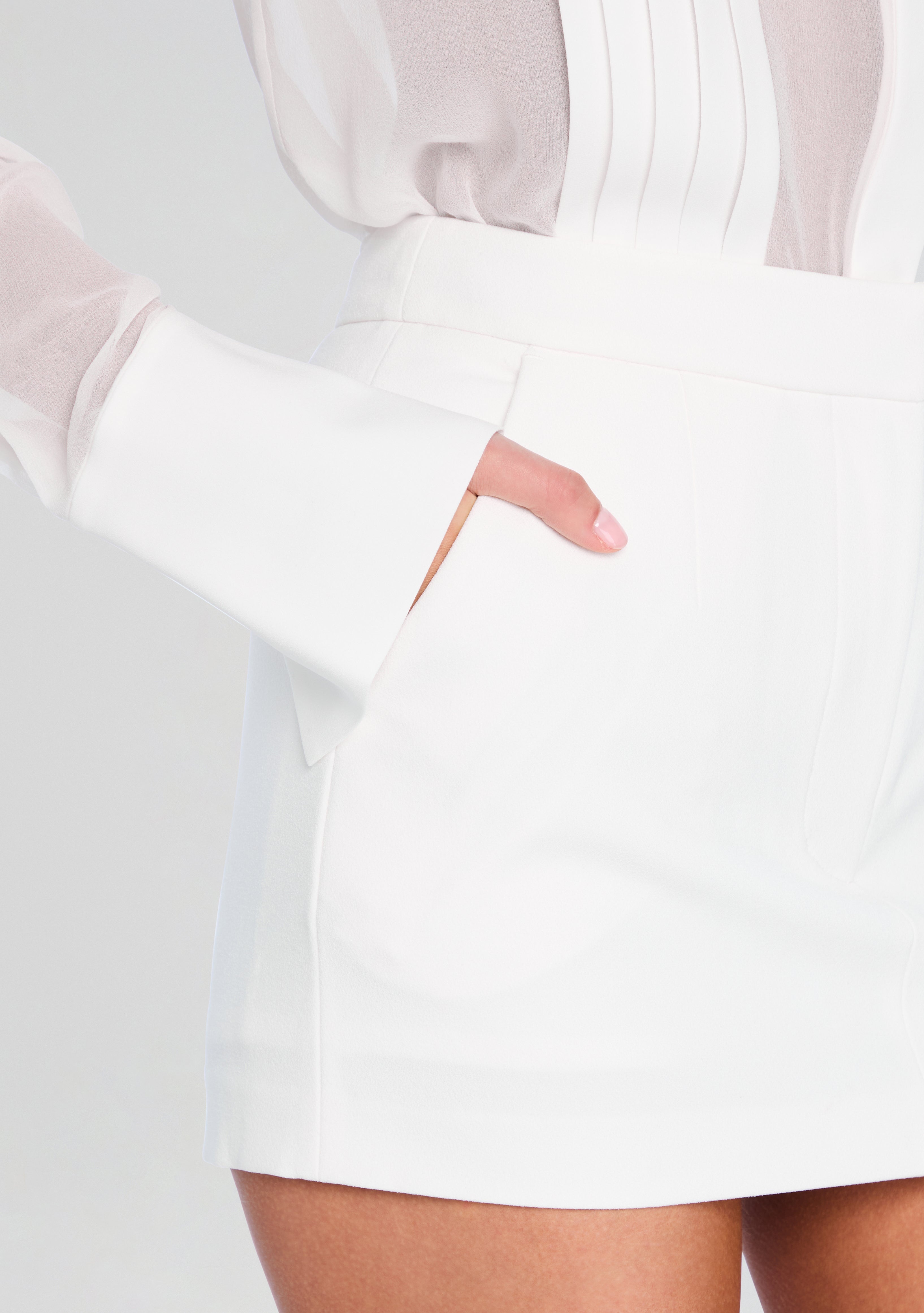 MARGOT MINI LINED SKIRT - 2