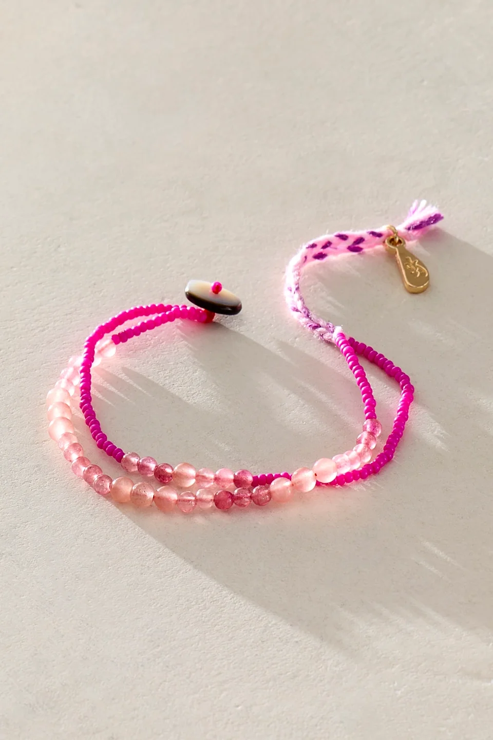 Halo Semiprecious Stone Bracelet - 1