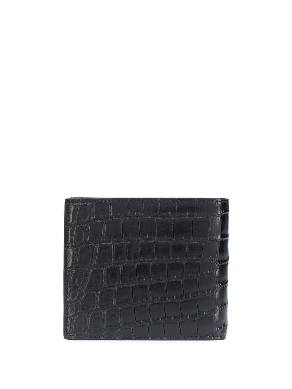 croc-effect bi-fold wallet - 2