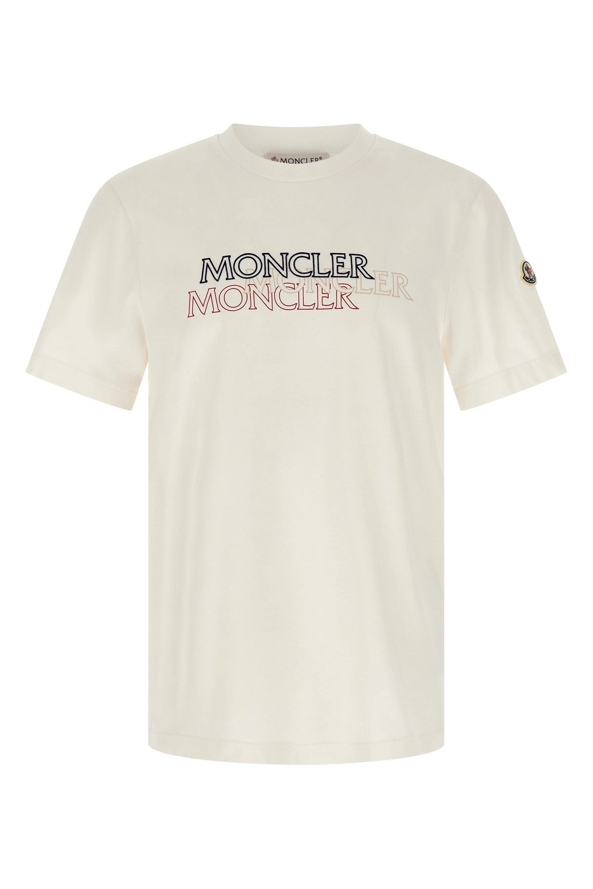 Moncler Men Flocked Logo T-Shirt - 1