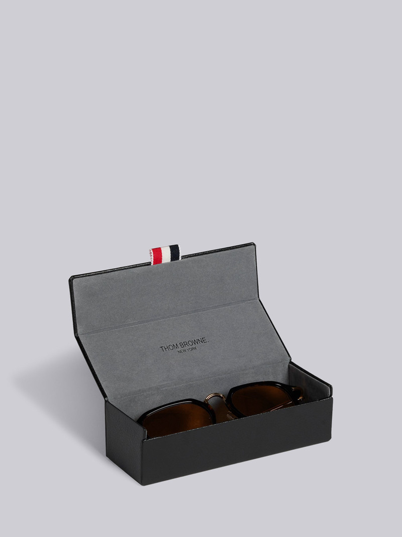 TB423 - Tortoise And White Gold Clubmaster Sunglasses 5