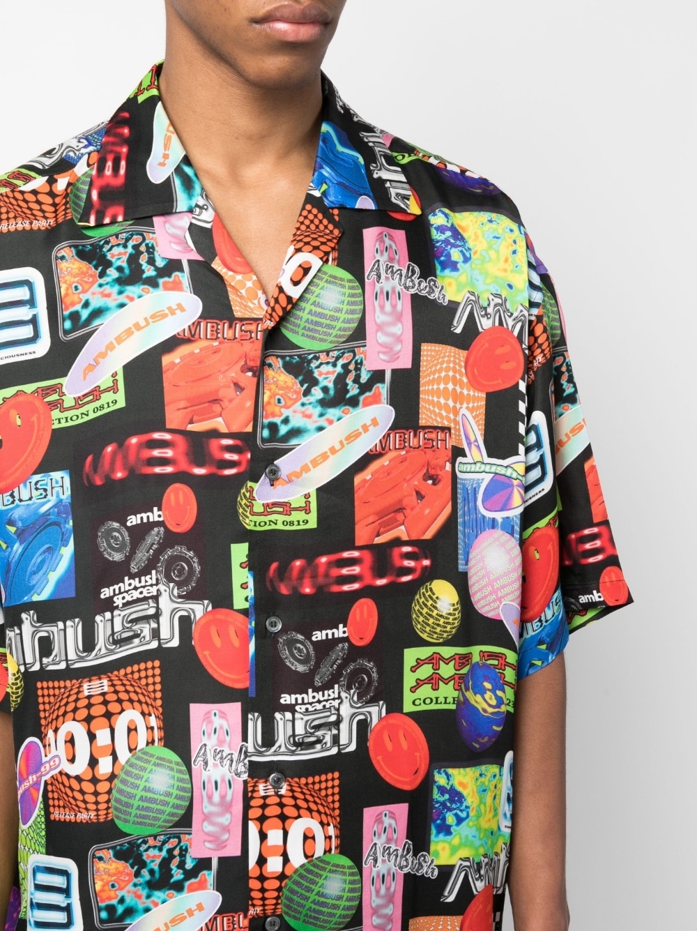 graphic-print short-sleeve shirt - 5