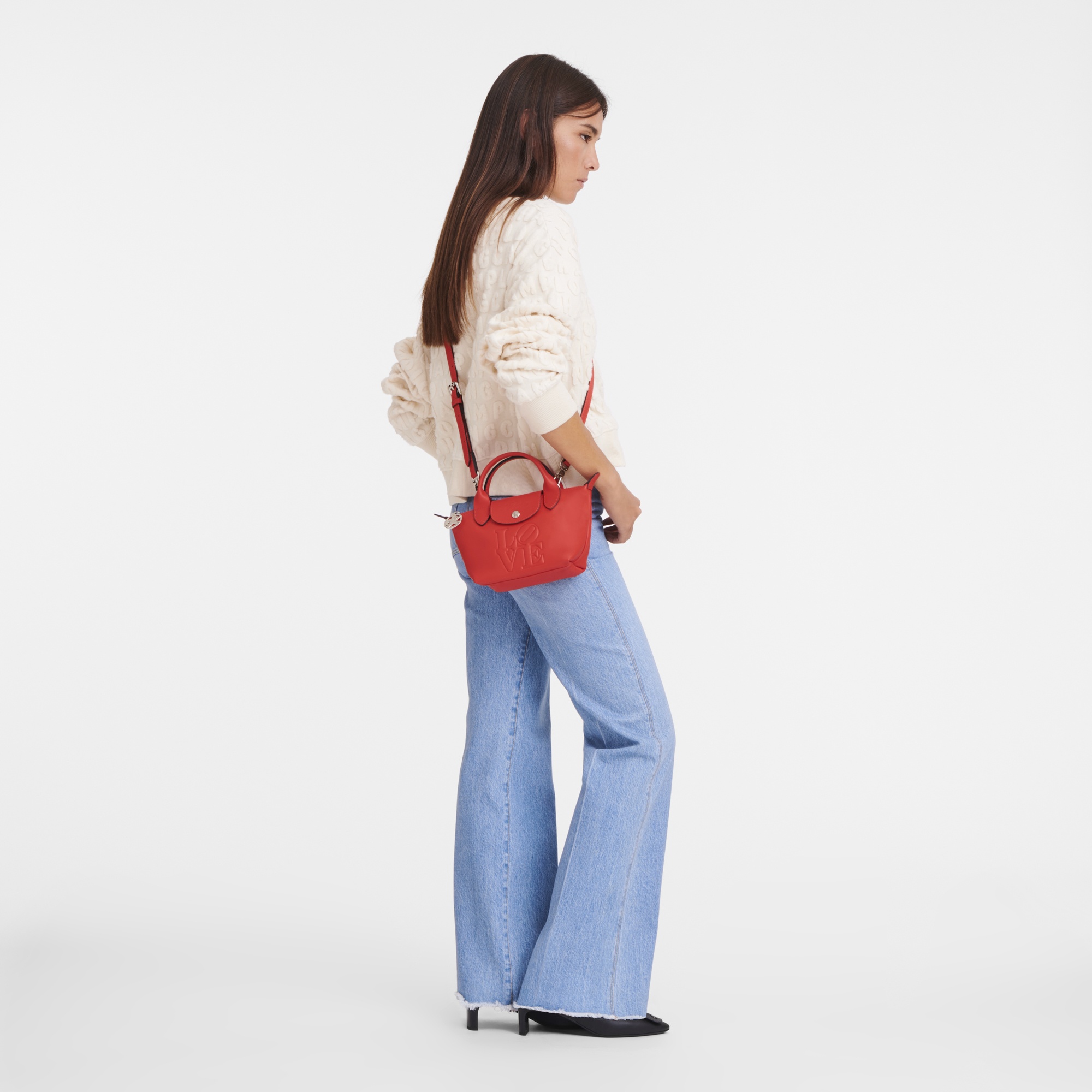 Longchamp x Robert Indiana XS Handbag Red - Leather - 2