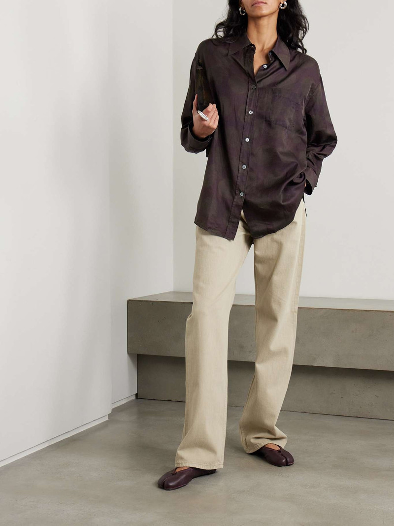 Our Legacy Polka-dot cotton and silk-blend shirt outlook