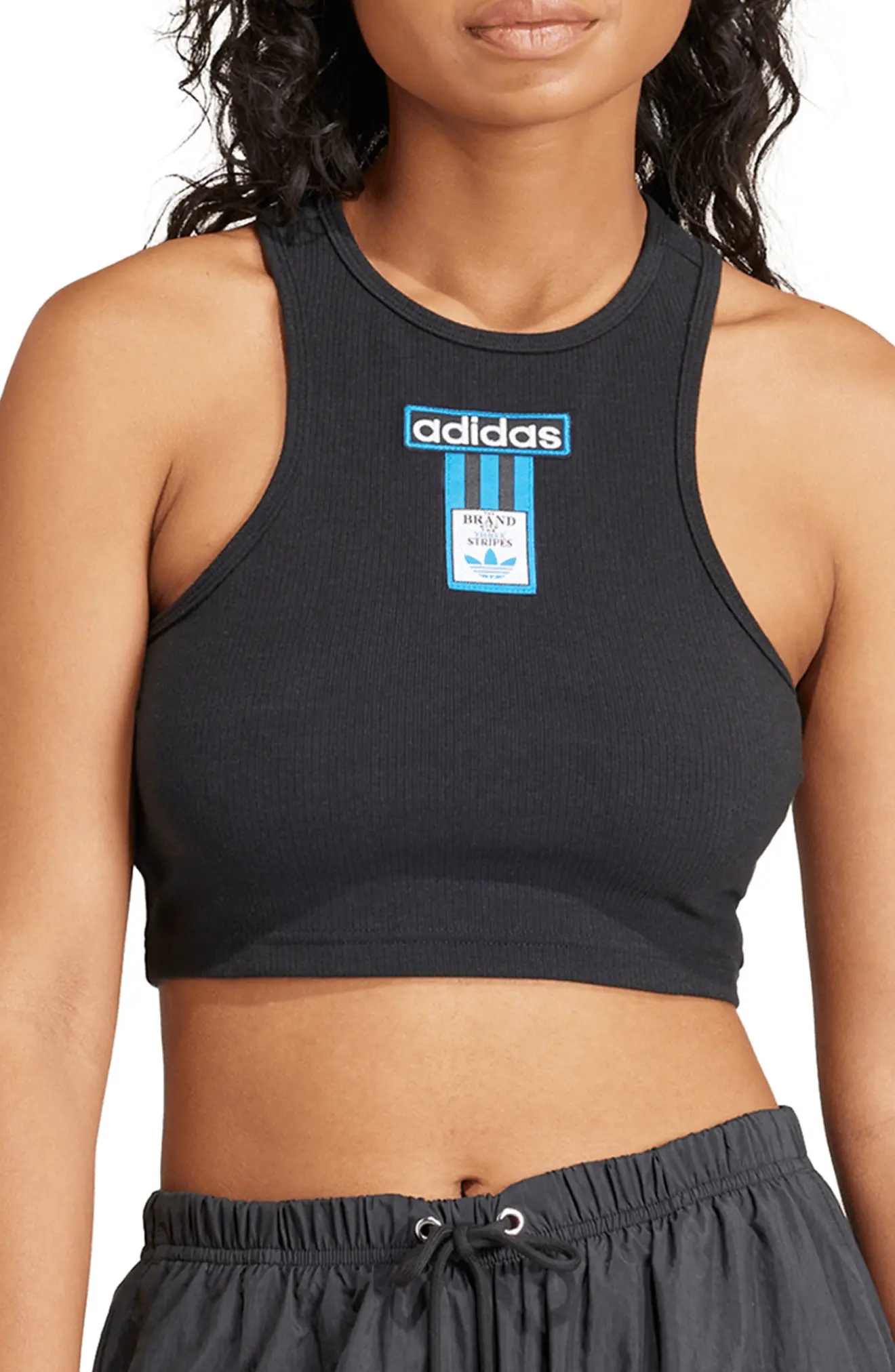 Adibreak Crop Racerback Tank Top - 1