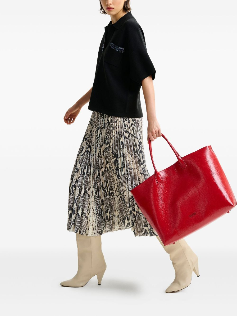 beaded-embellished polo shirt - 3
