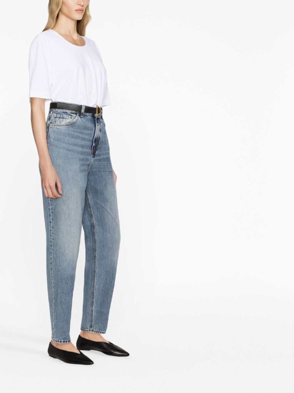 organic cotton tapered jeans - 4