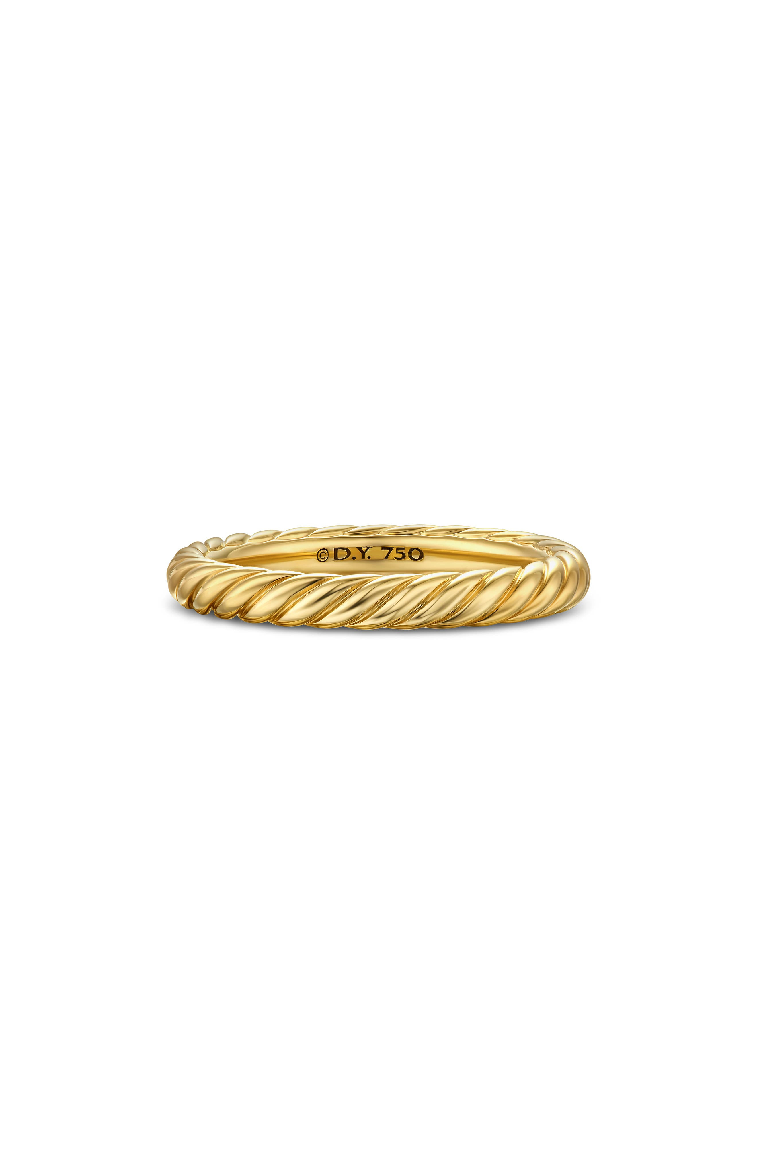 David Yurman Cable Band Ring in 18K Gold at Nordstrom - 1