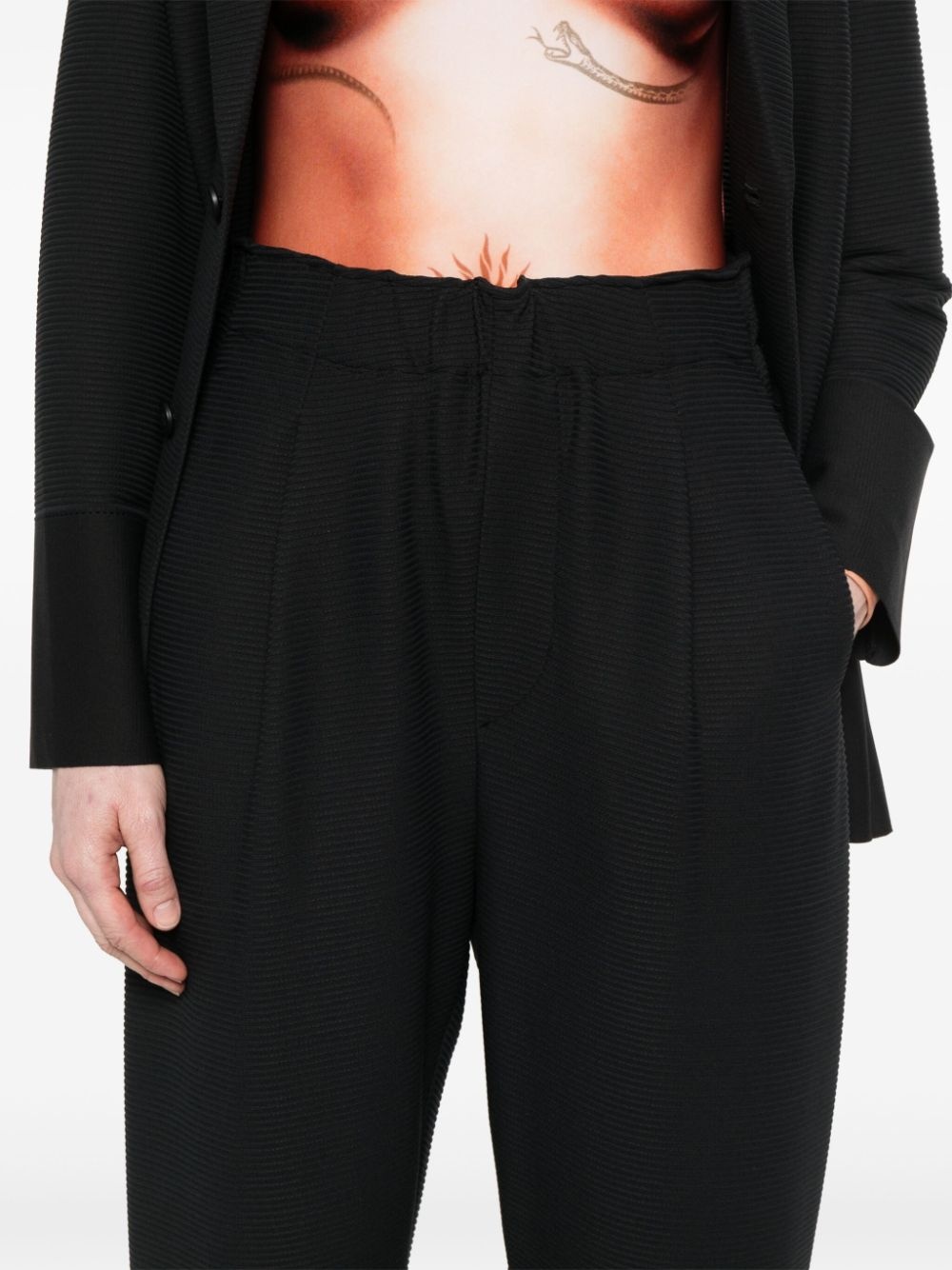 plissÃ© cropped trousers - 5