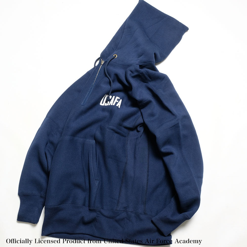 REVERSE WEAVE HALF ZIP HOODED SWEATSHIRT - USAFA - C3-A119 - 4