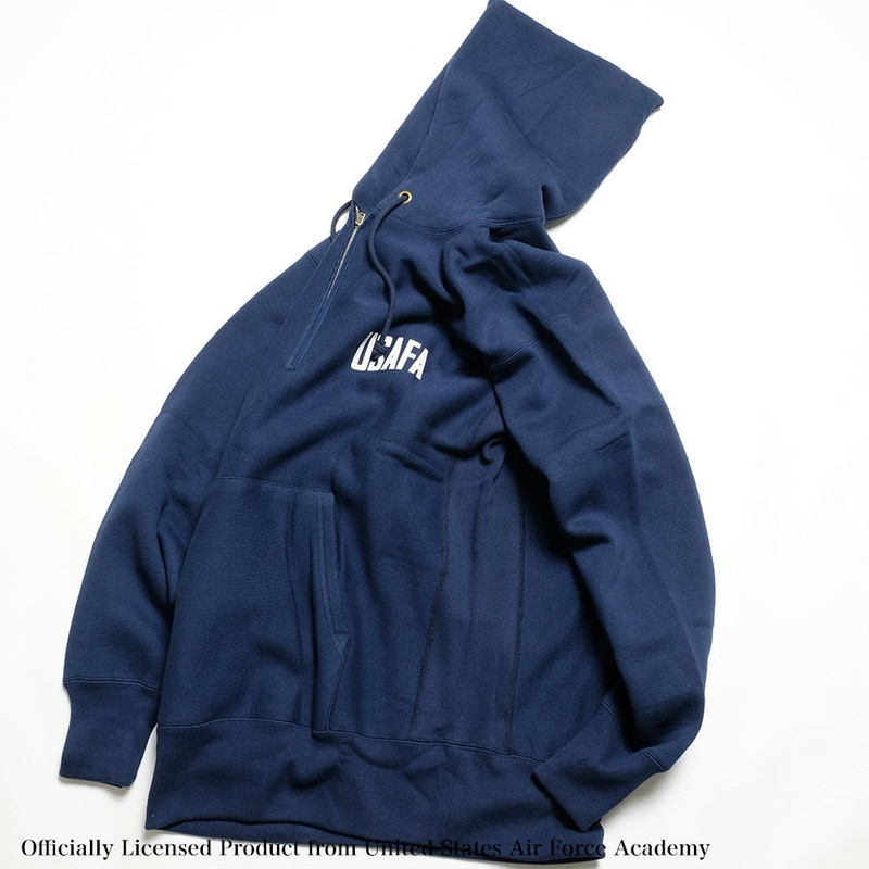 REVERSE WEAVE HALF ZIP HOODED SWEATSHIRT - USAFA - C3-A119 4