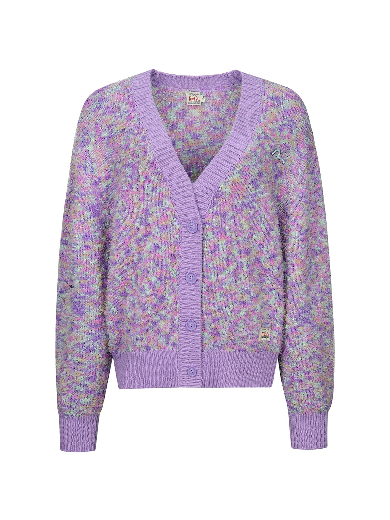 SEAGULL EMBROIDERY MULTI-COLOR CROPPED CARDIGAN - 13