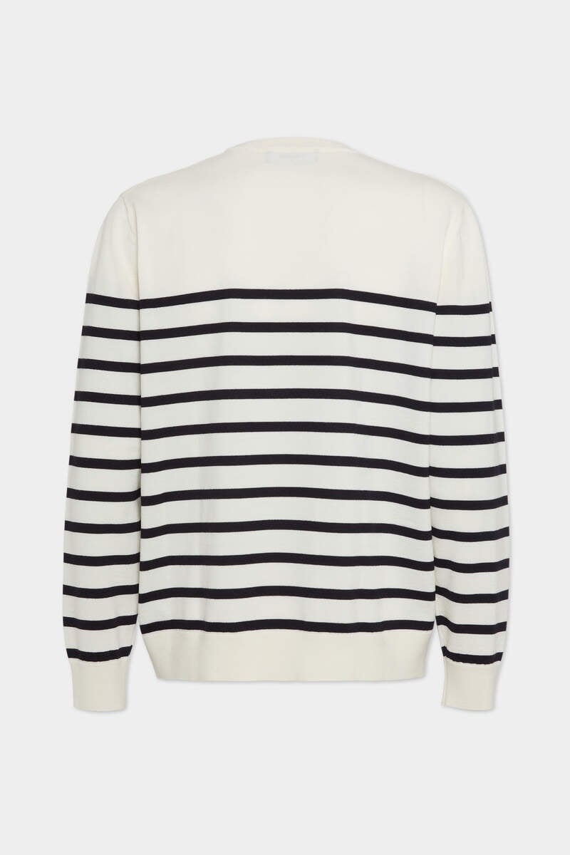 STRIPED KNIT SWEATER - 2