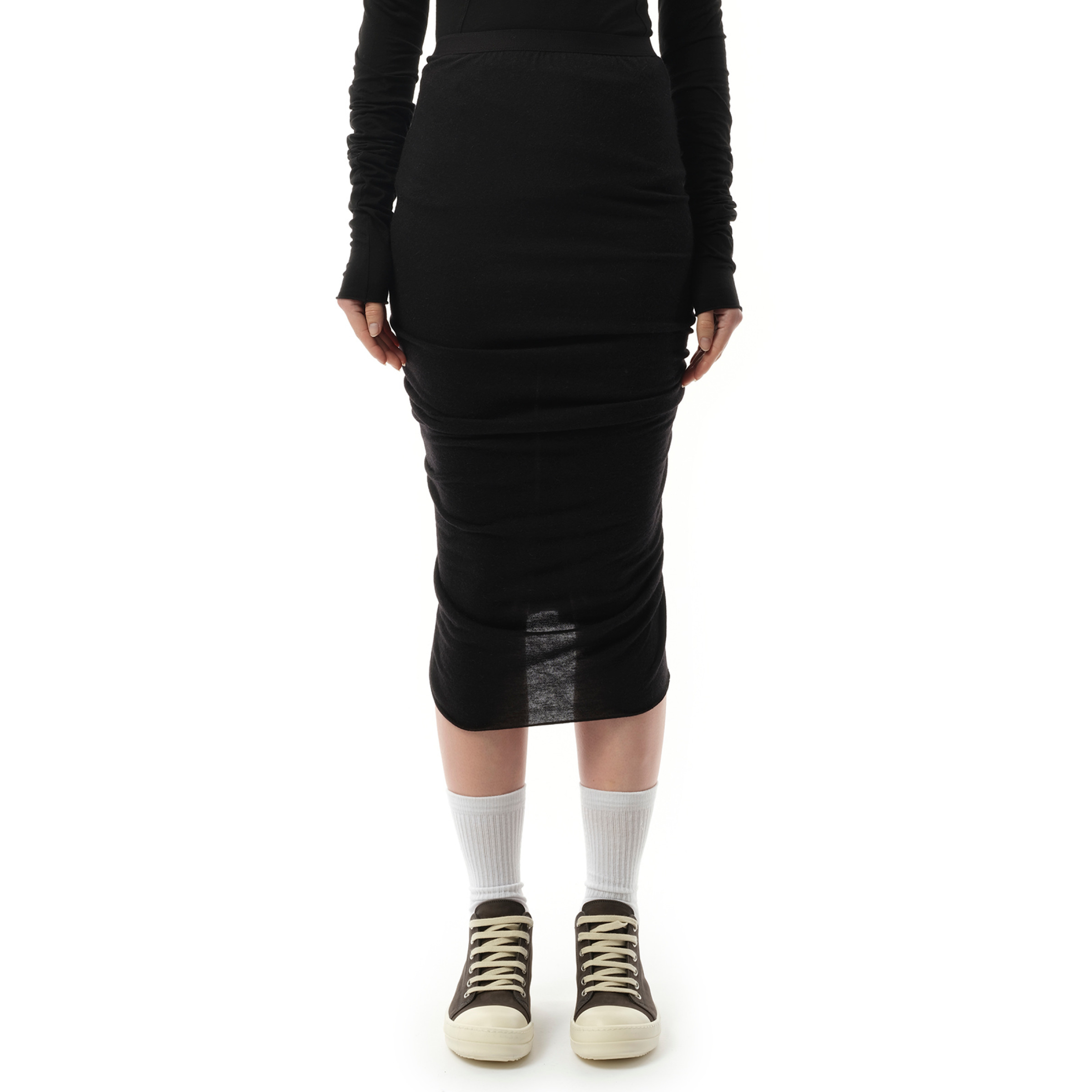 Shrimp Skirt in Black - 1