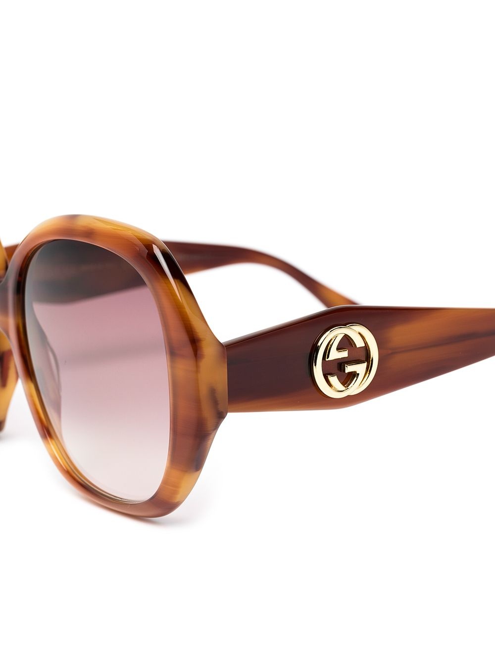 tortoiseshell oversized sunglasses - 3