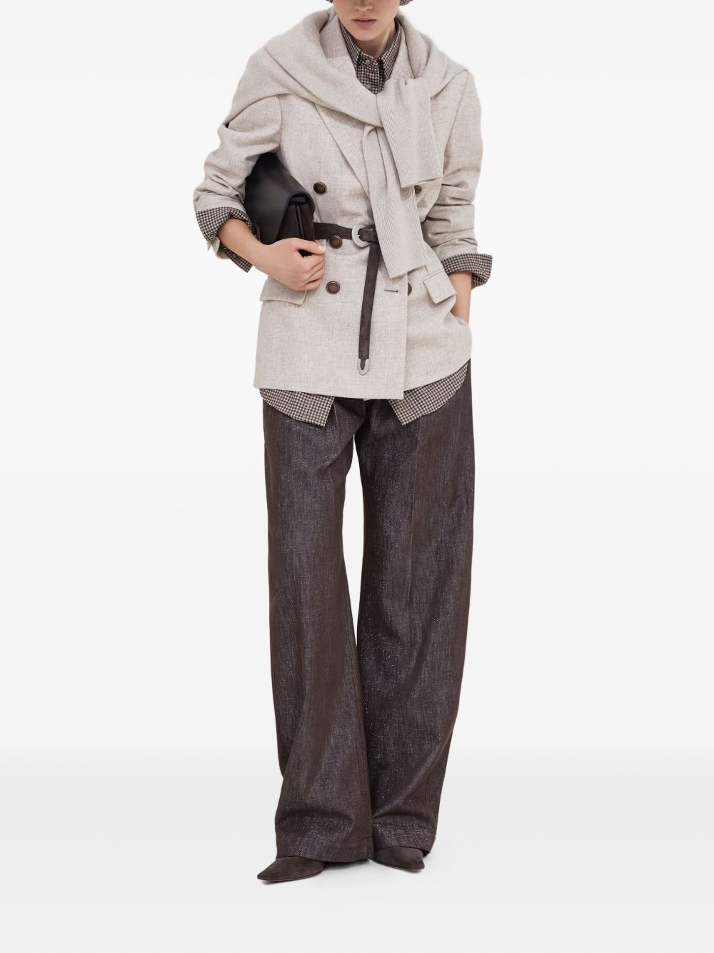 Monili-chain cashmere sweater - 2