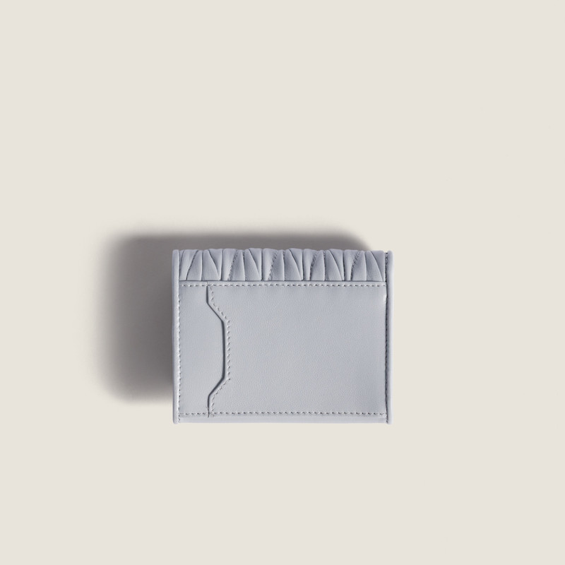 Miu Miu Matelassé nappa leather card holder outlook