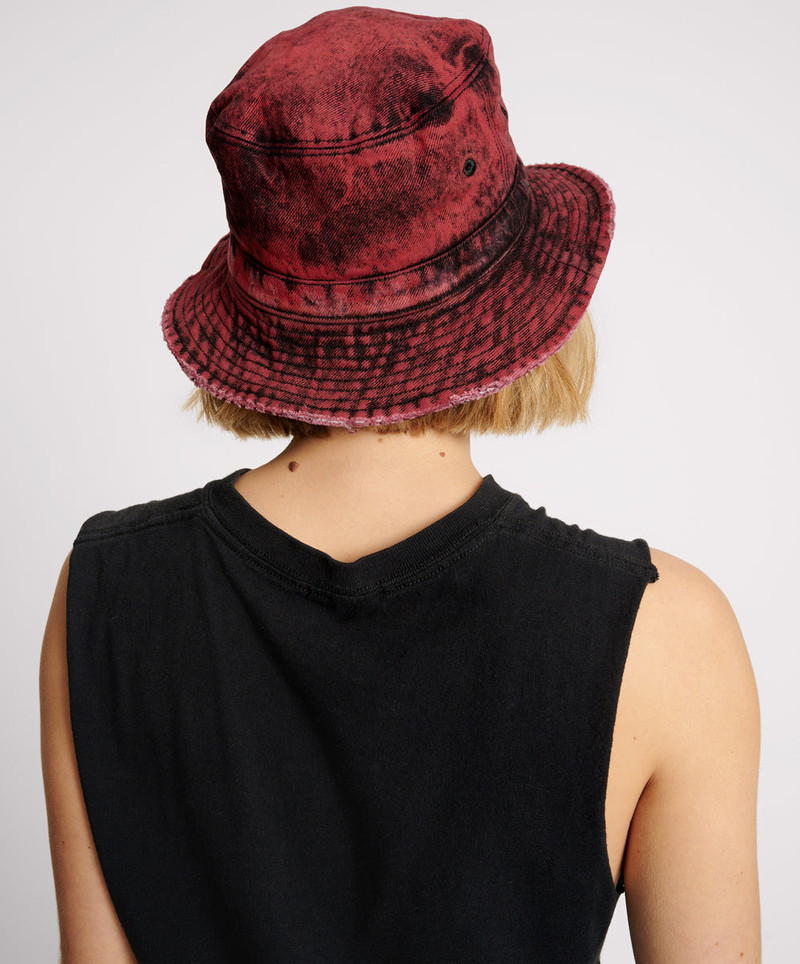 Denim Bucket Hat - Black Heart 3