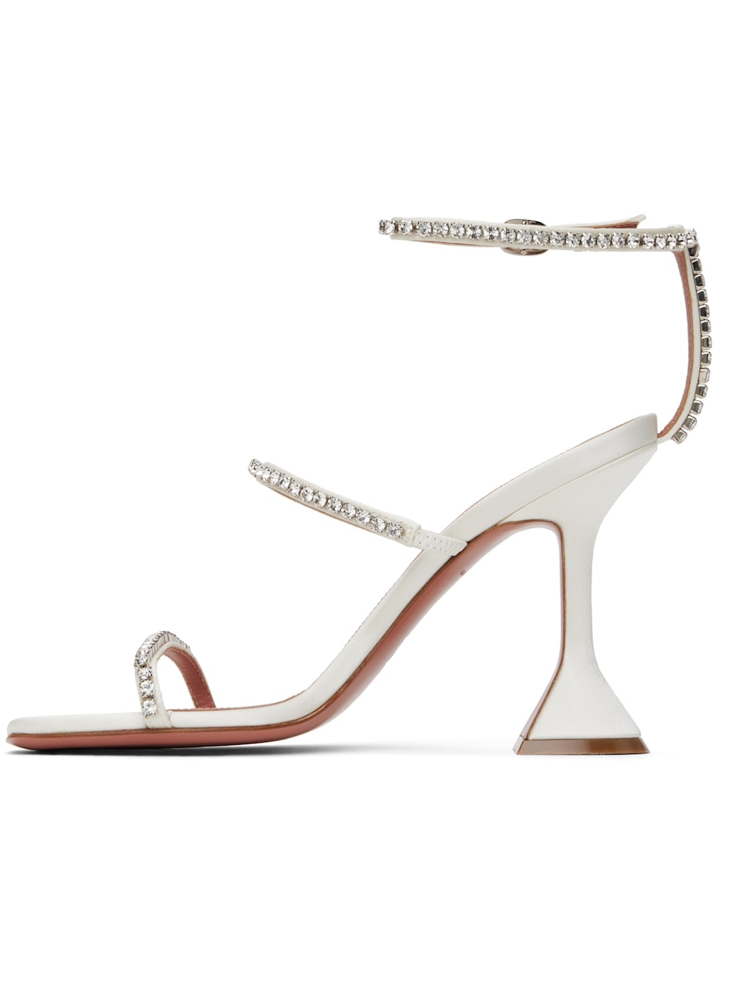 White Gilda Heeled Sandals - 3