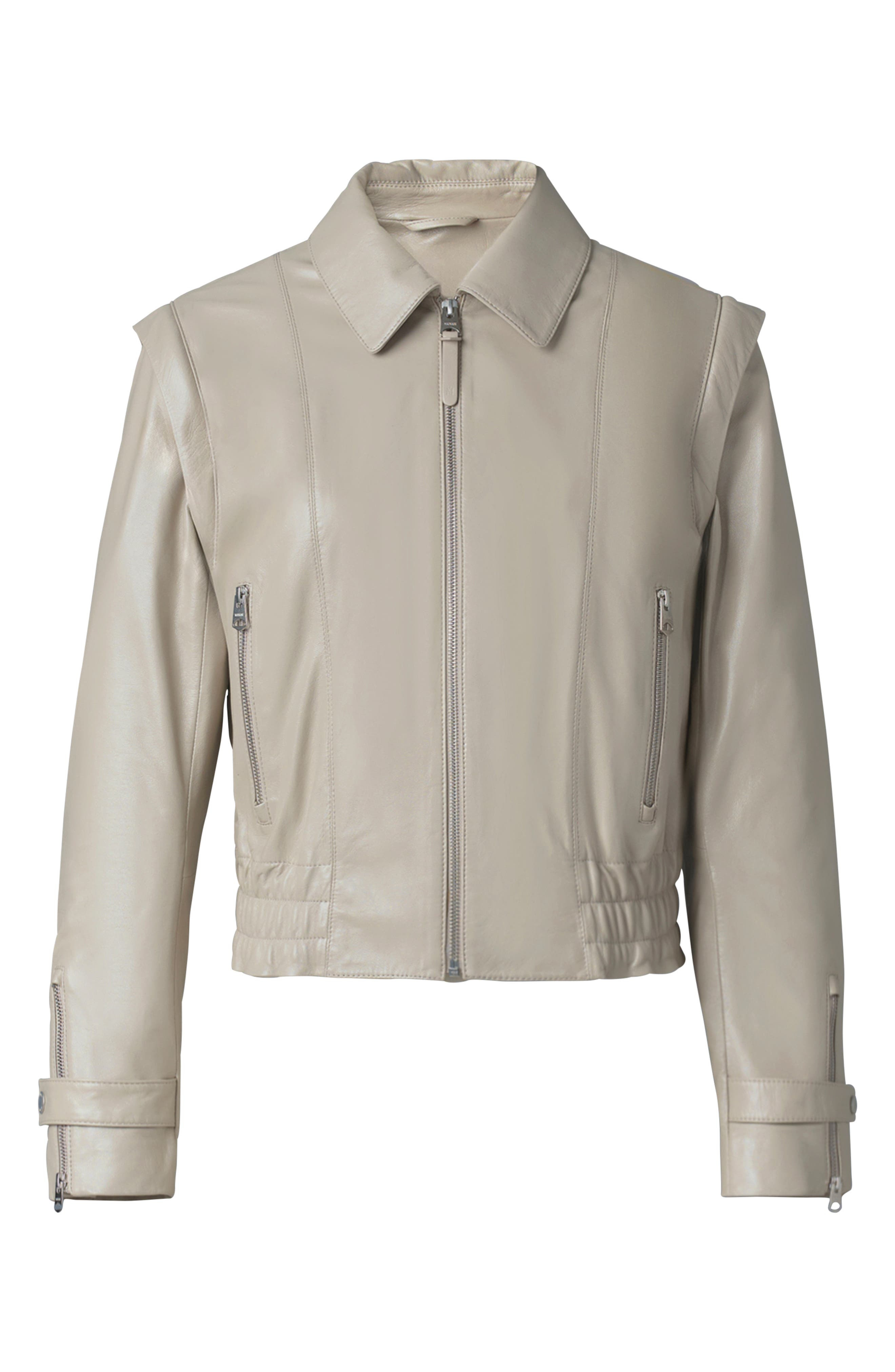 Amoree 2-in-1 Paneled Leather Jacket - 5