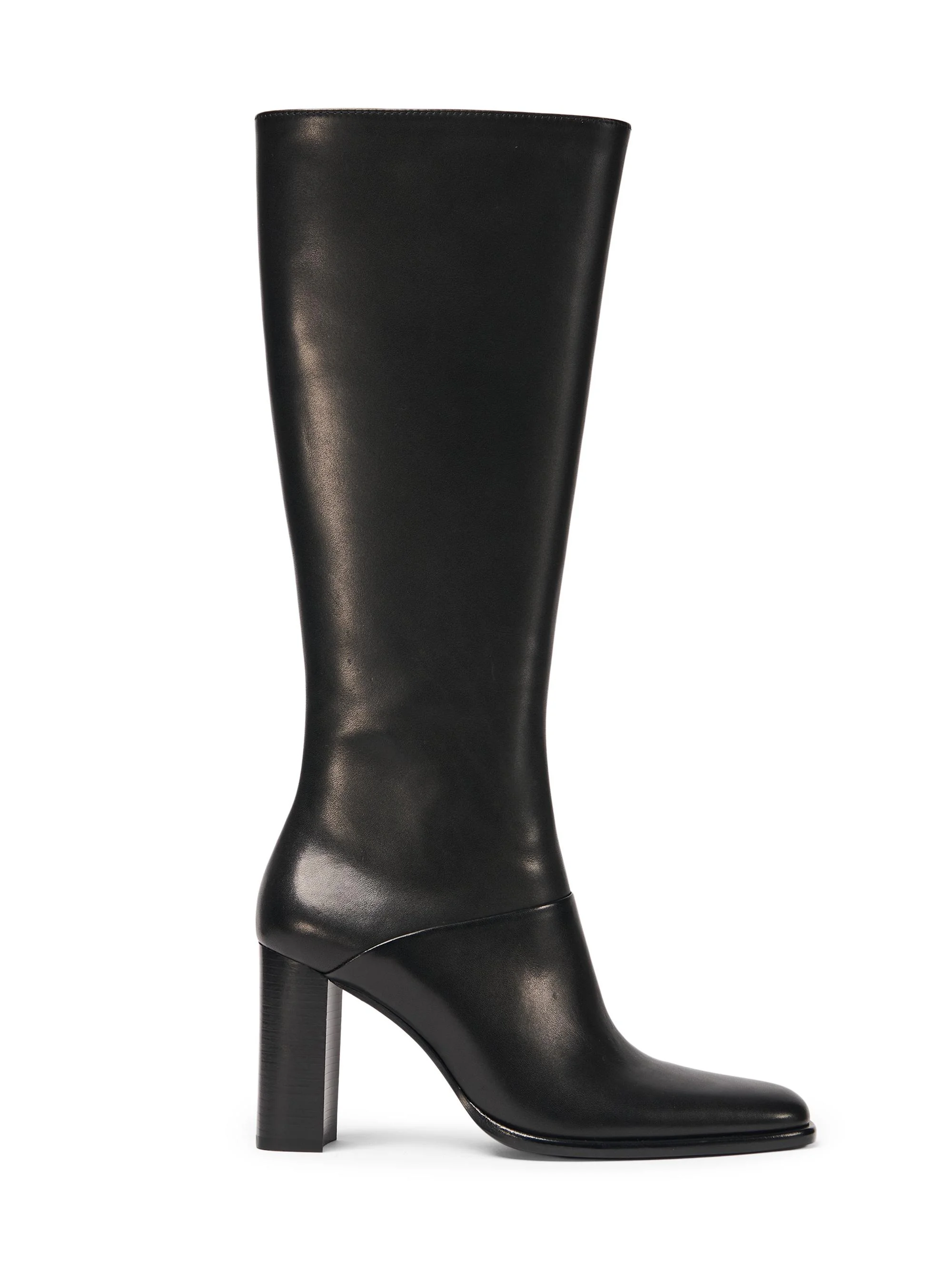 Women's Carolyn 85MM Leather Knee-High Boots - Black - 1