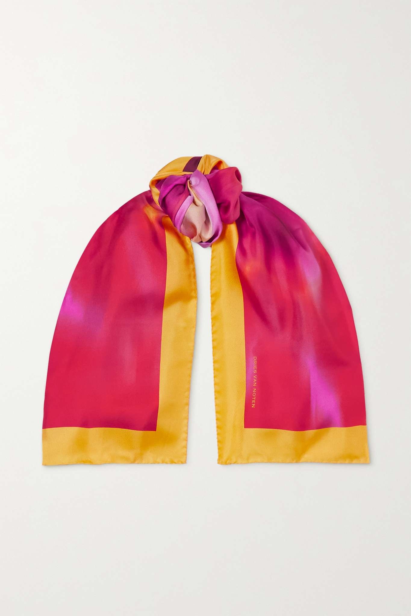 Printed silk-twill scarf - 1