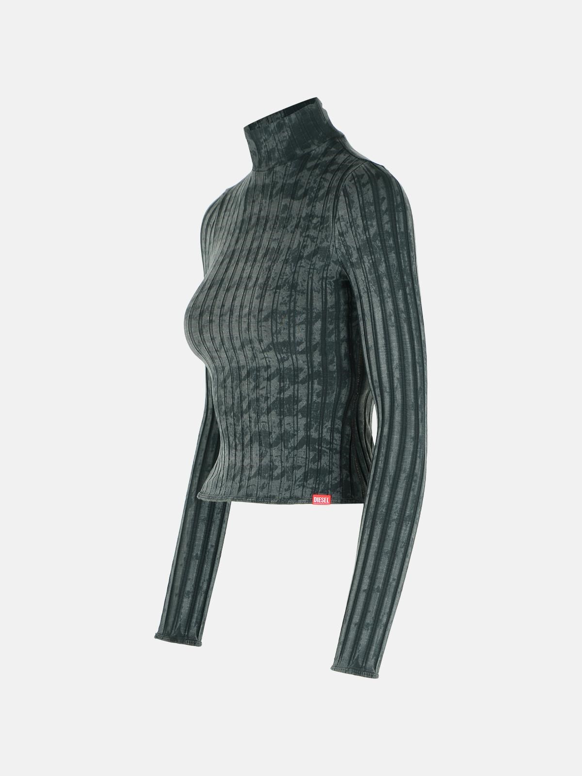 GREY COTTON BLEND SWEATER - 2