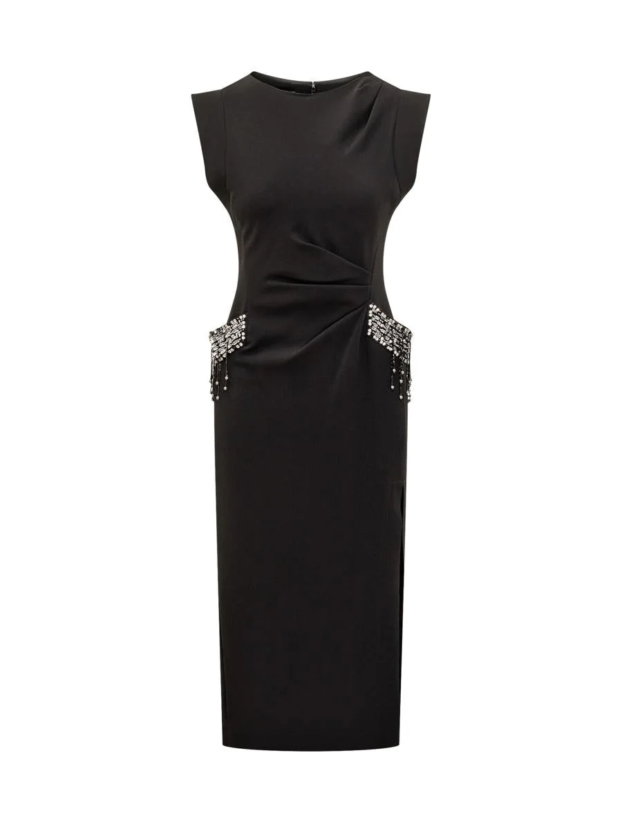 Pinko Pinko Midi Dress With Jewel Detailing - 1