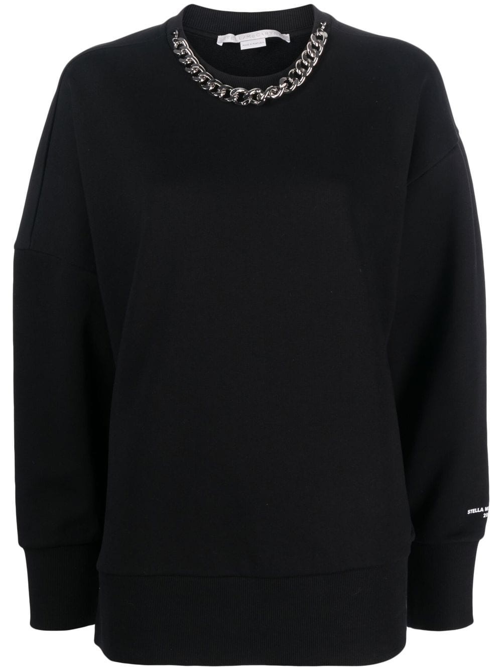 chain-link cotton sweatshirt - 1