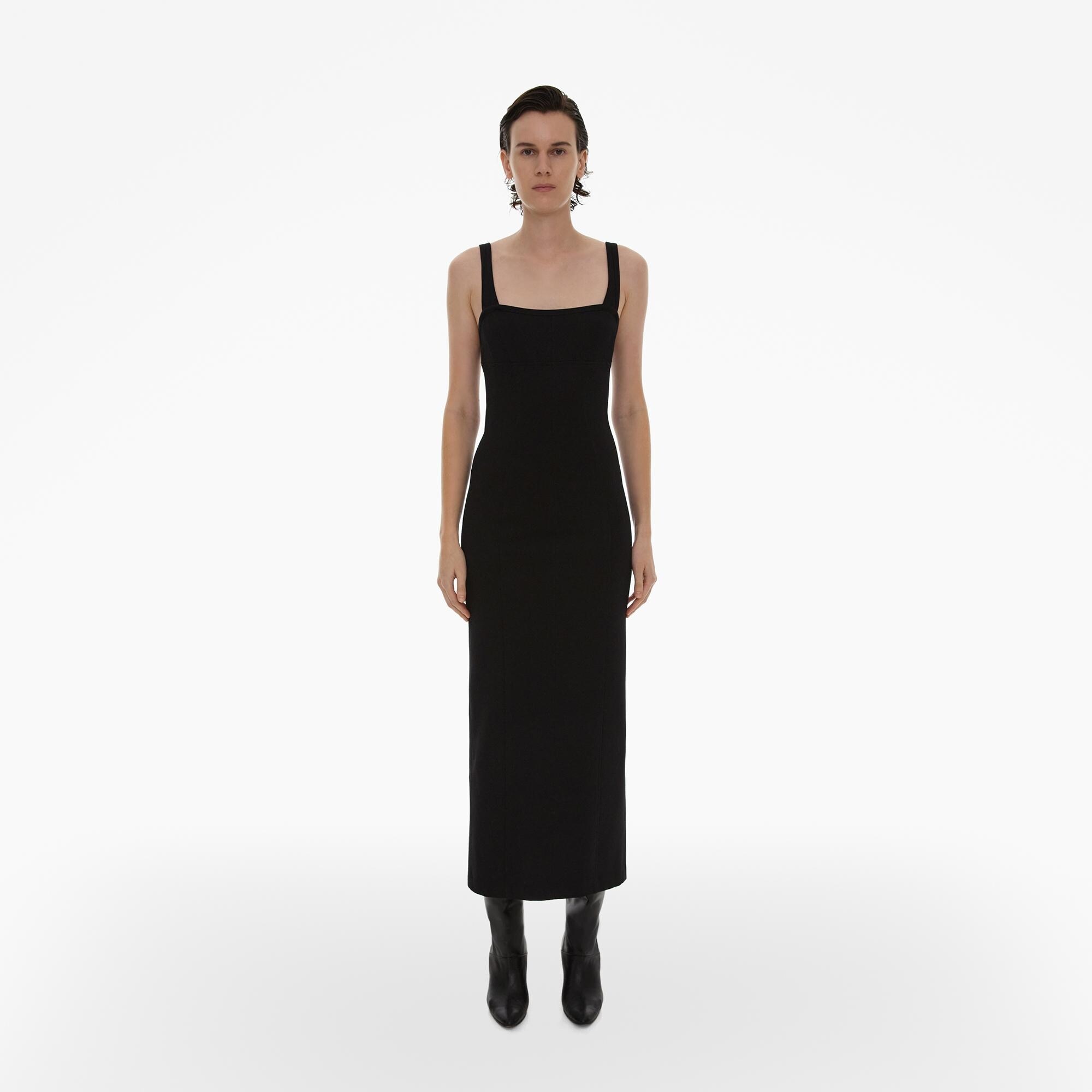 RIBBED ASYMMETRIC MAXI DRESS - 3