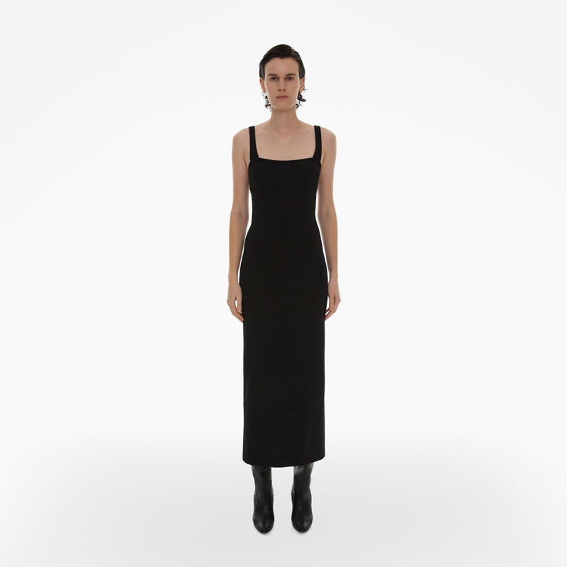 RIBBED ASYMMETRIC MAXI DRESS 3