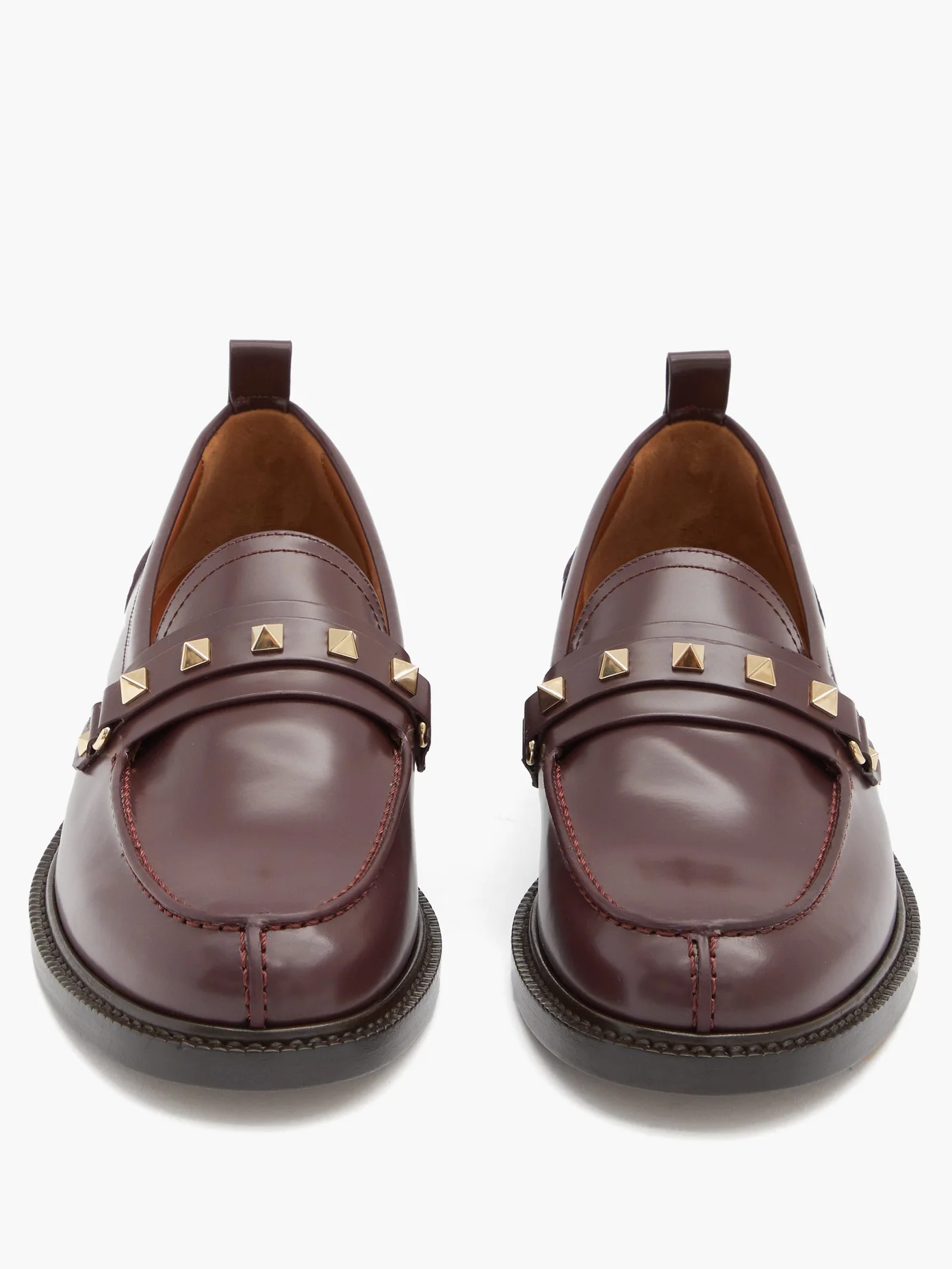 Rockstud patent-leather loafers - 5