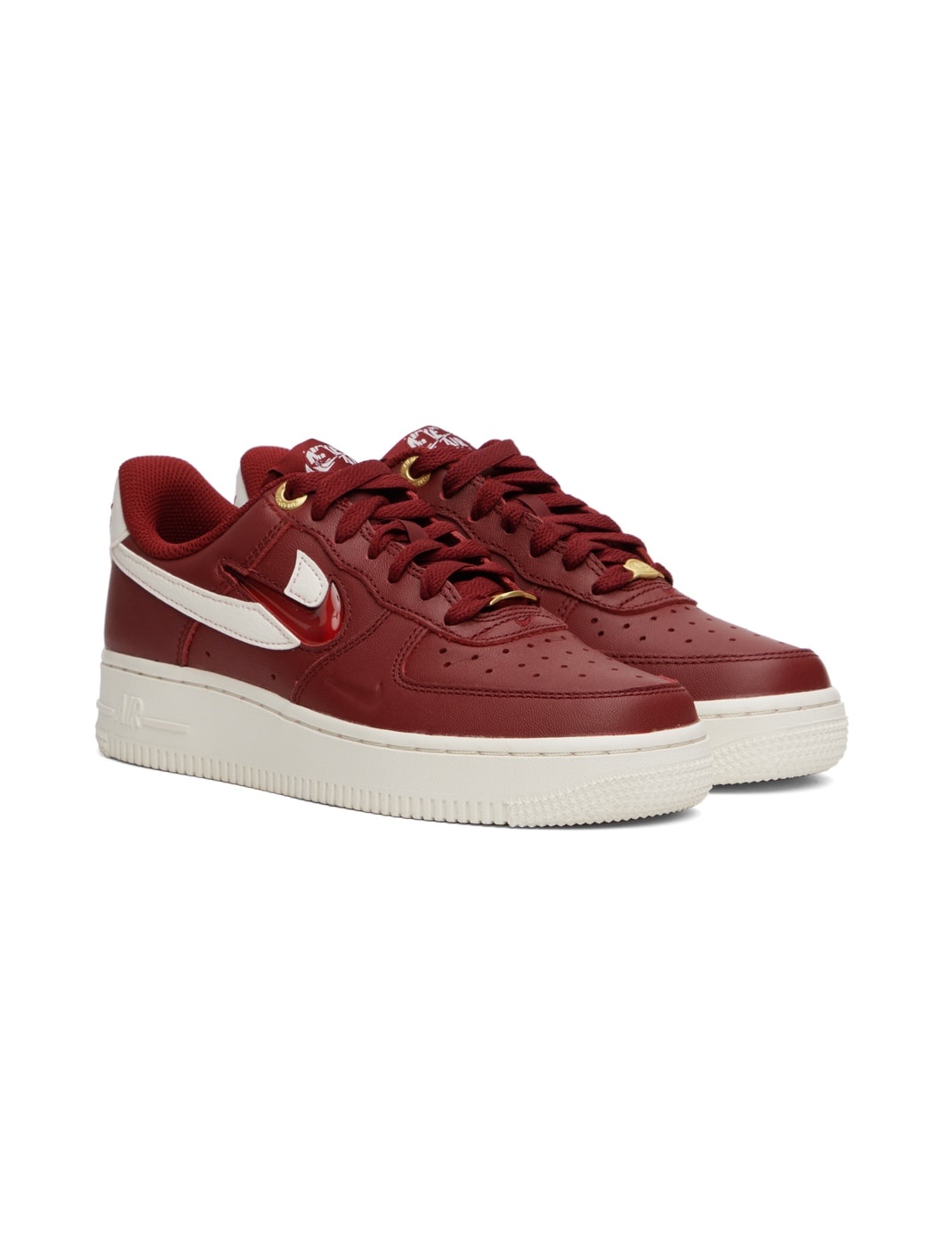 Red Air Force 1 '07 Premium Sneakers - 4