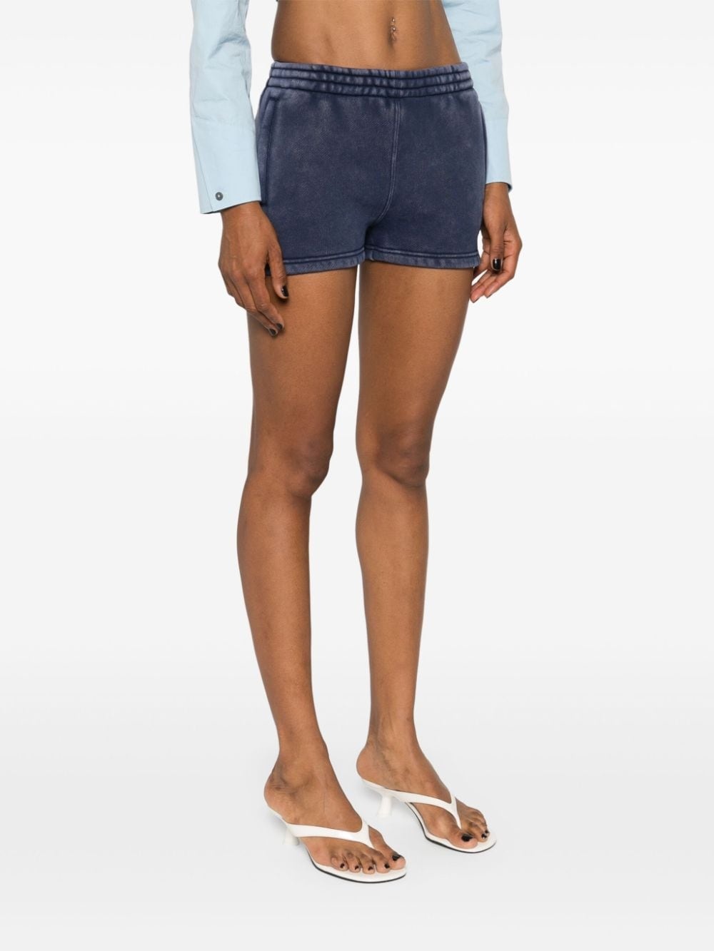 embossed-logo track shorts - 3