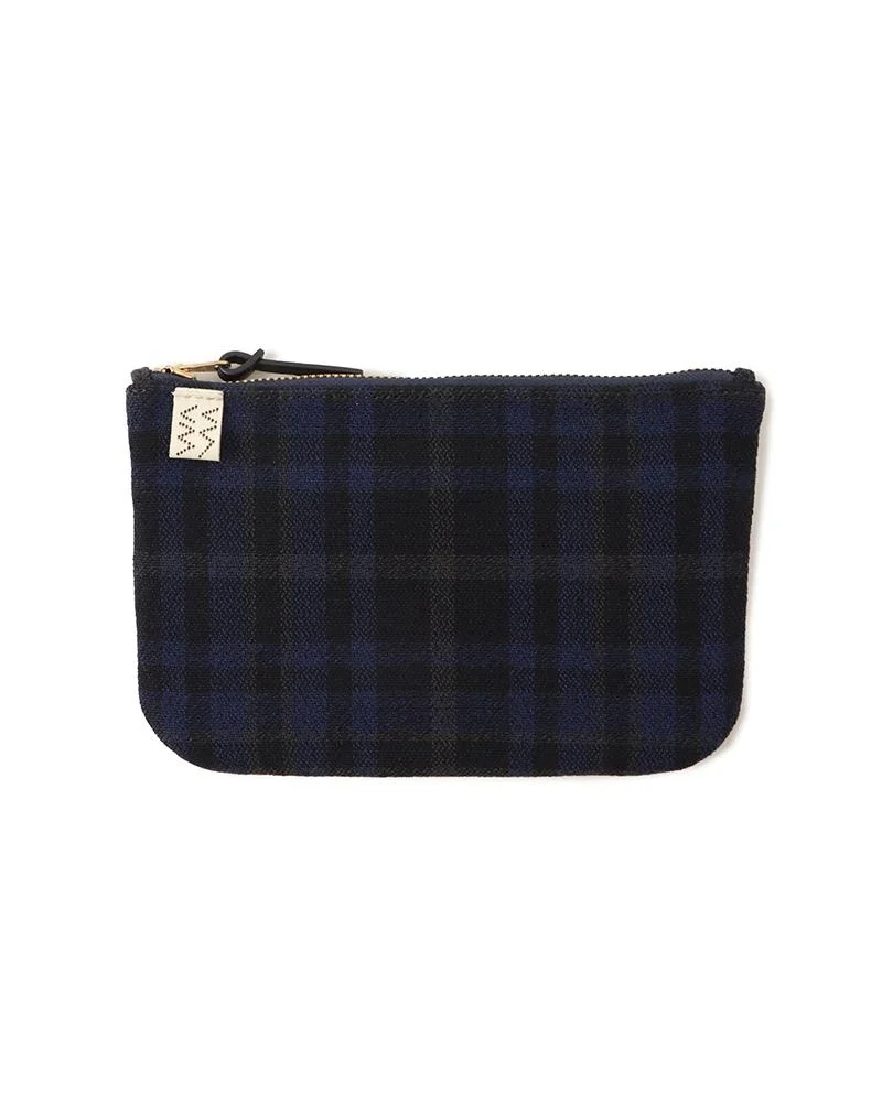 TRAVEL POUCH BUFFALO CHECK NAVY - 1