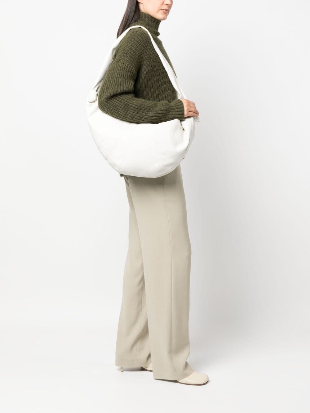 Croissant leather shoulder bag - 2