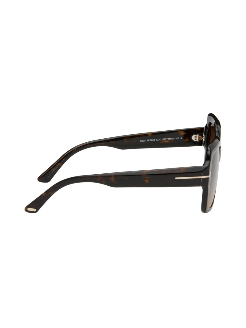 TOM FORD Tortoiseshell Kaya Sunglasses outlook