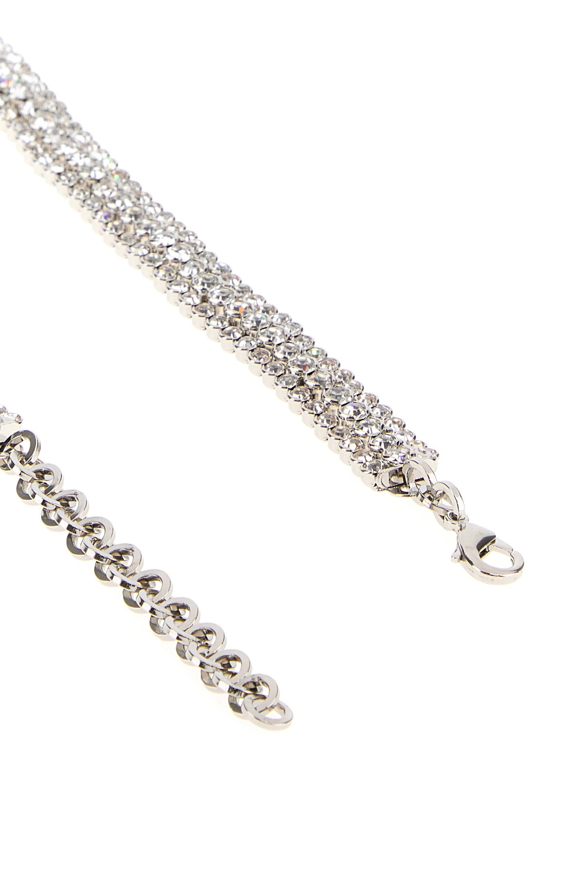 Embellished metal Duo Stone necklace - 3