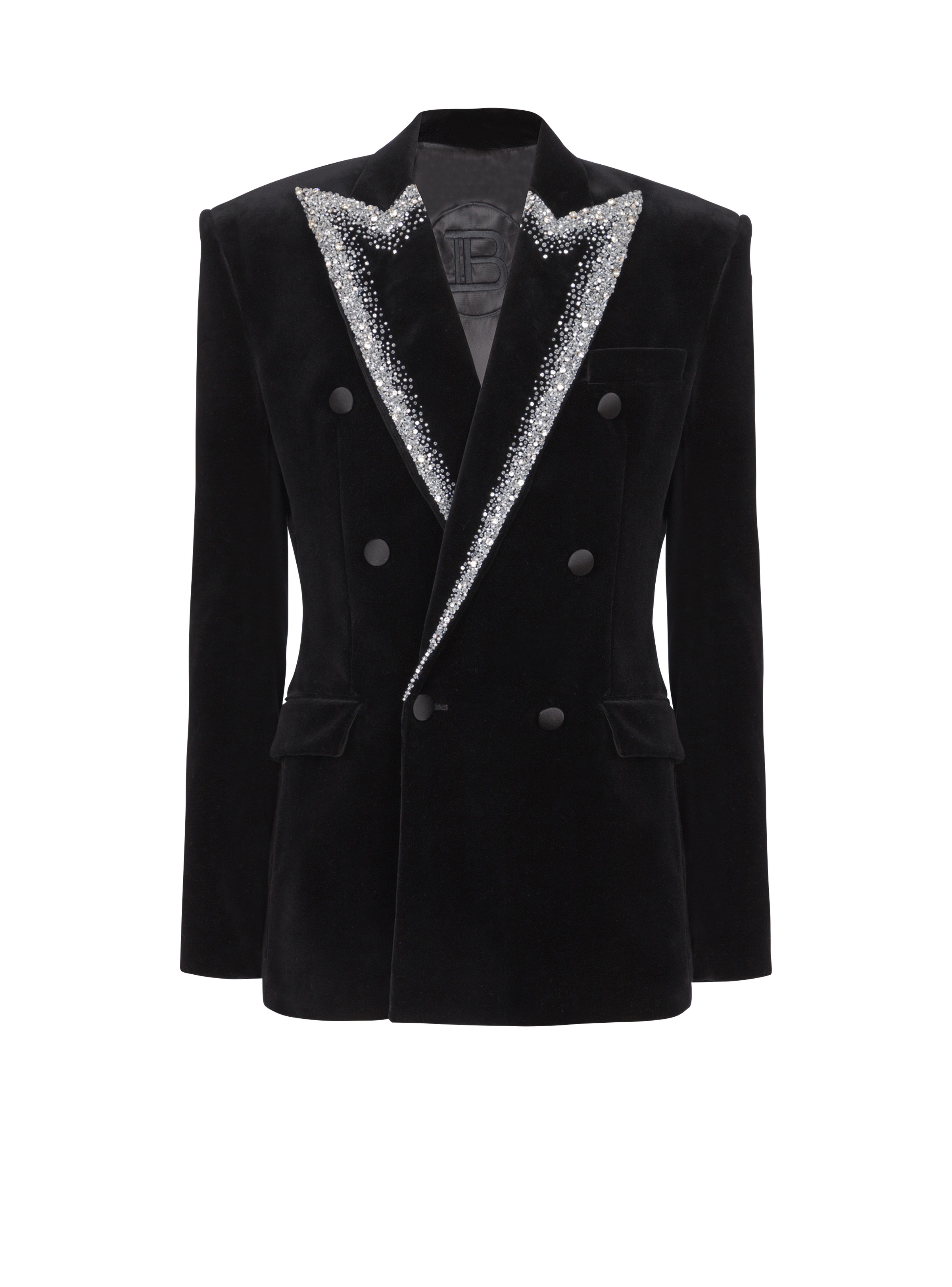 Balmain Velvet jacket with embroidered collar REVERSIBLE