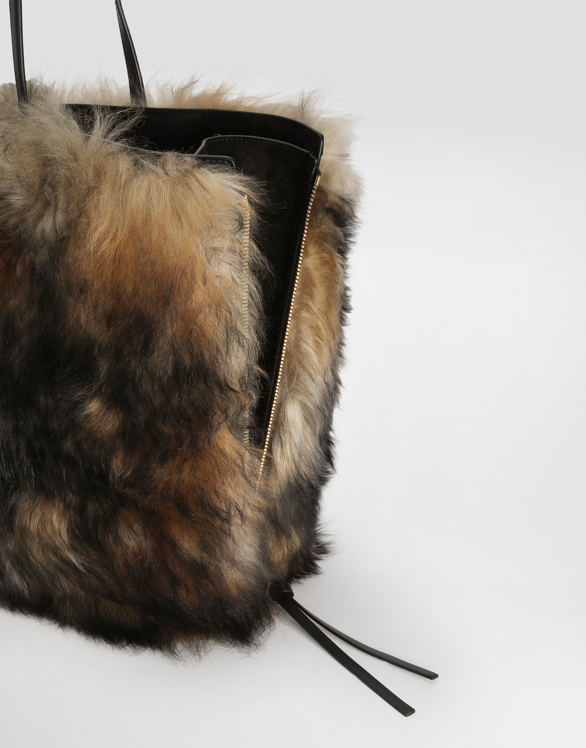 Atene shopping bag with fur - 6