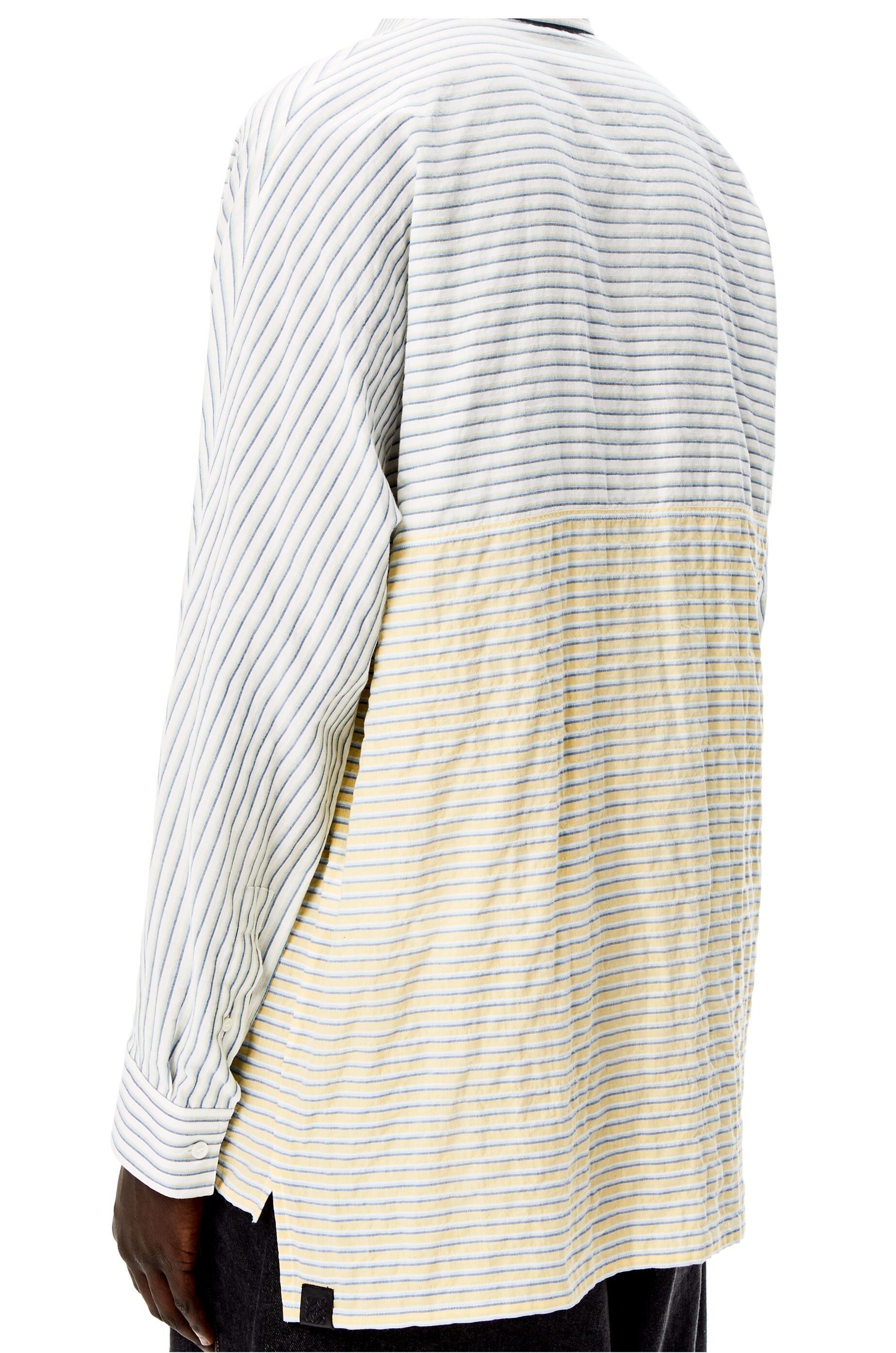 Oversize stripe shirt in cotton - 5