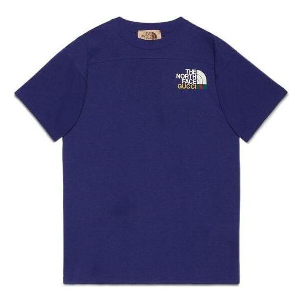 Gucci x The North Face FW21 T-Shirt 'Blue' 671443-XJDRB-4409 - 1