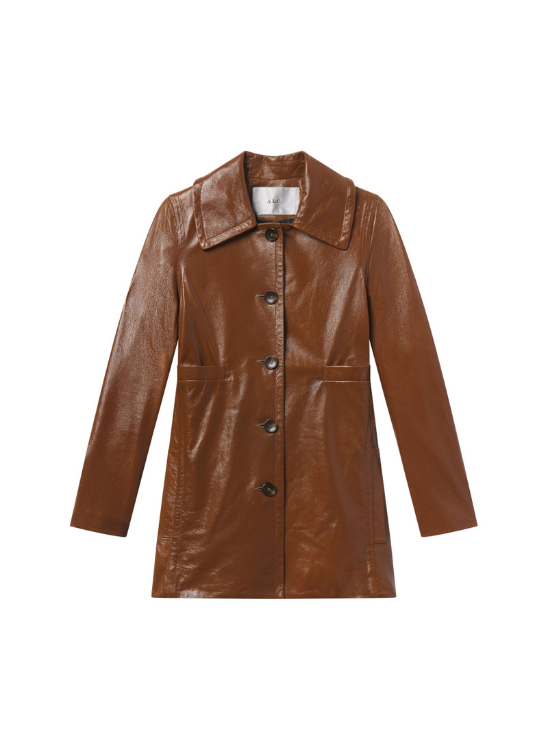 Ghia Glossy Leather Jacket 1
