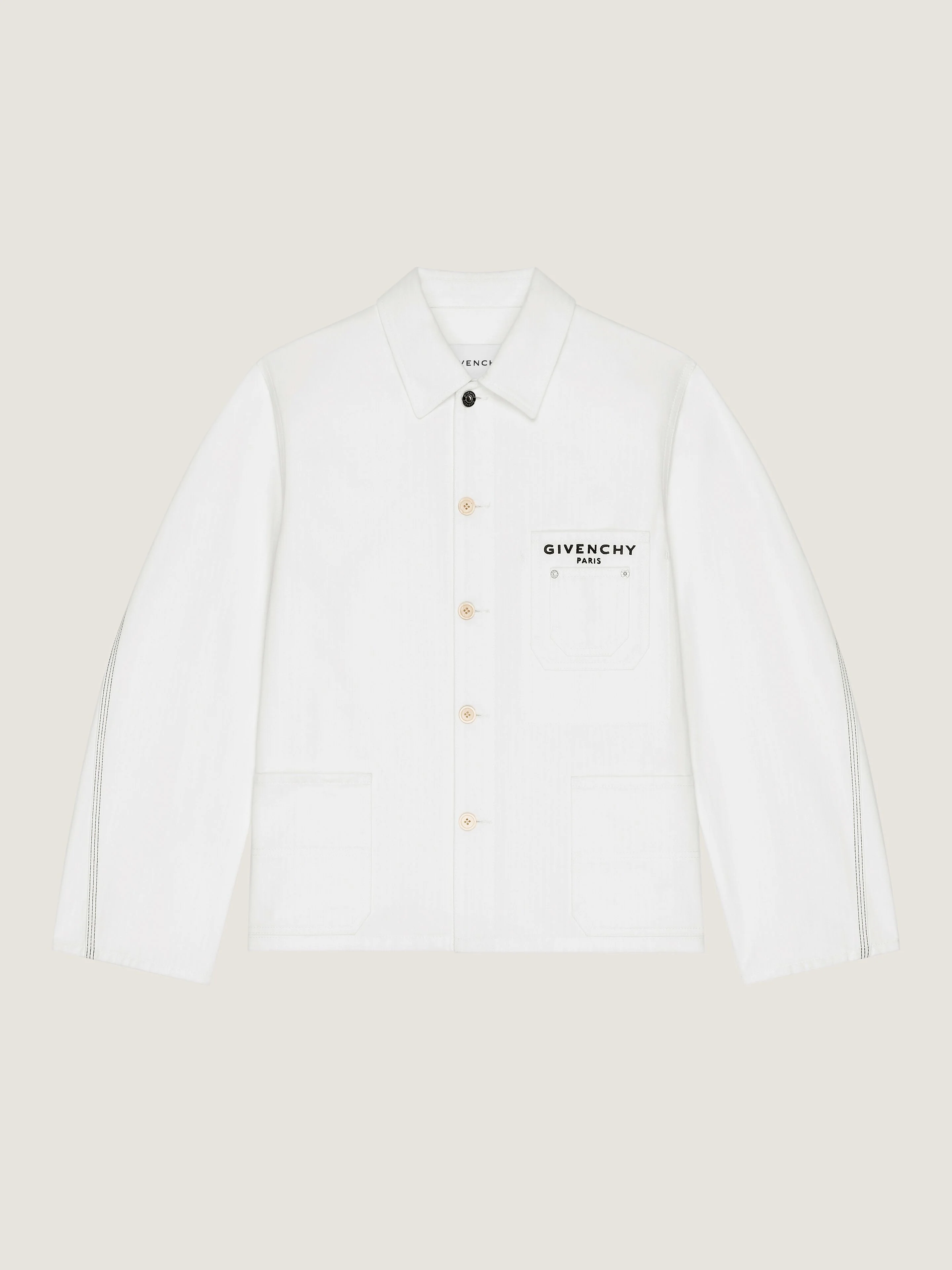 COUTURE SEAM JACKET IN DENIM EMBROIDERED GIVENCHY PARIS - 1