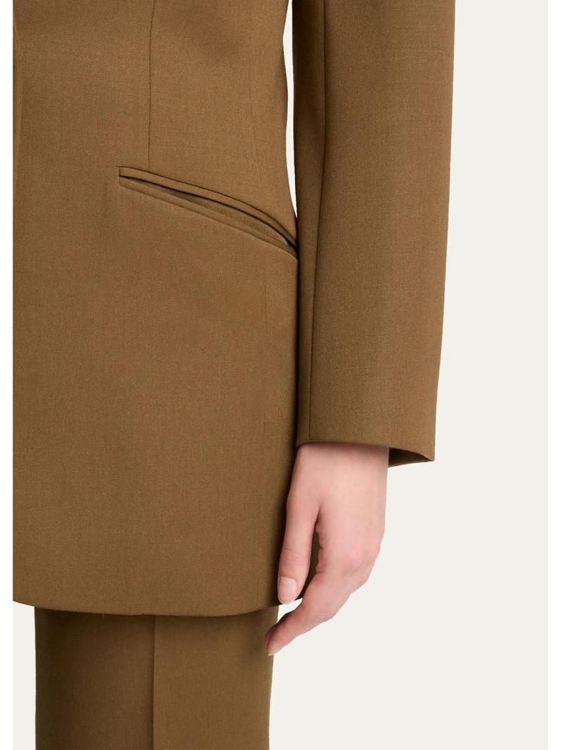 Virgin Wool Notch-Lapel Jacket 5
