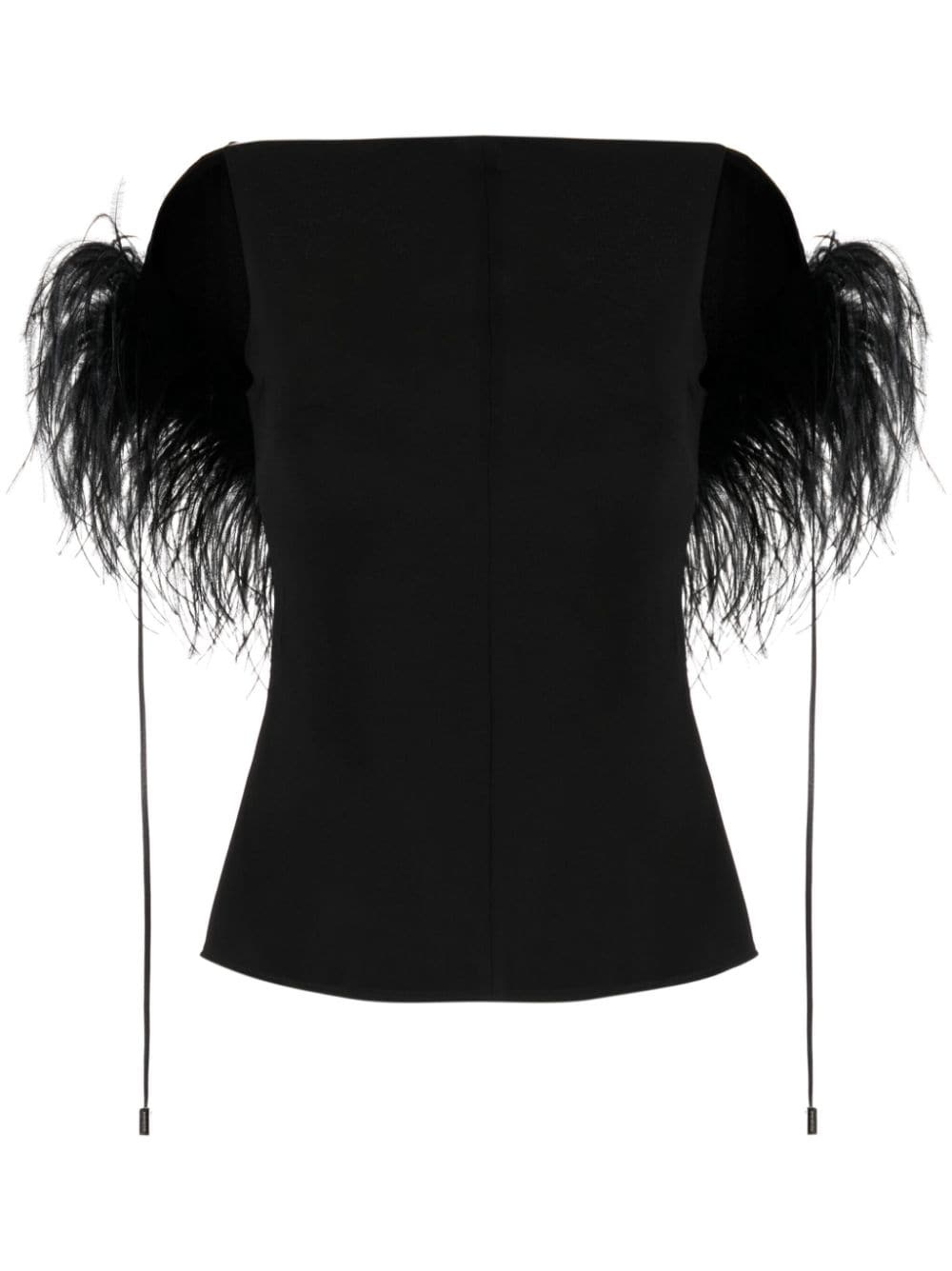 Nerine feather-detail top - 1