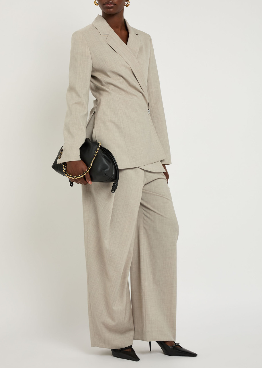 Loewe Asymmetric Wool Trousers - 4