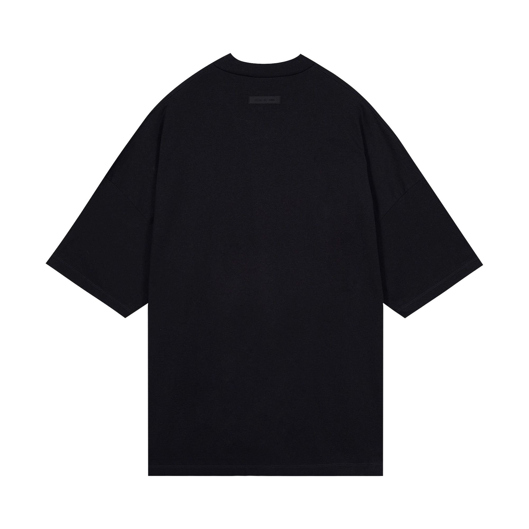Fear of God Essentials V-Neck Tee 'Jet Black' - 2