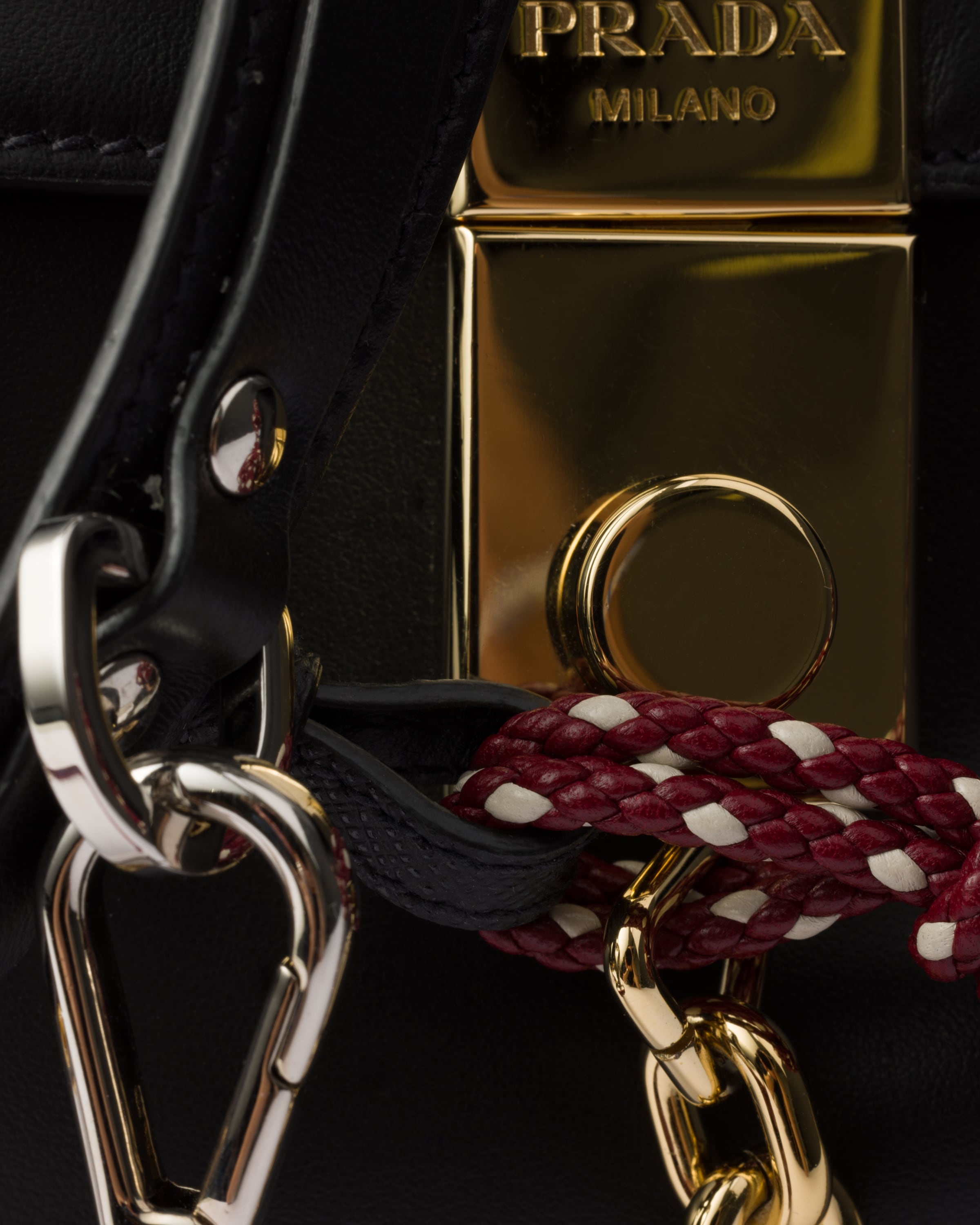 Prada Prada Soft Sound large leather shoulder bag with