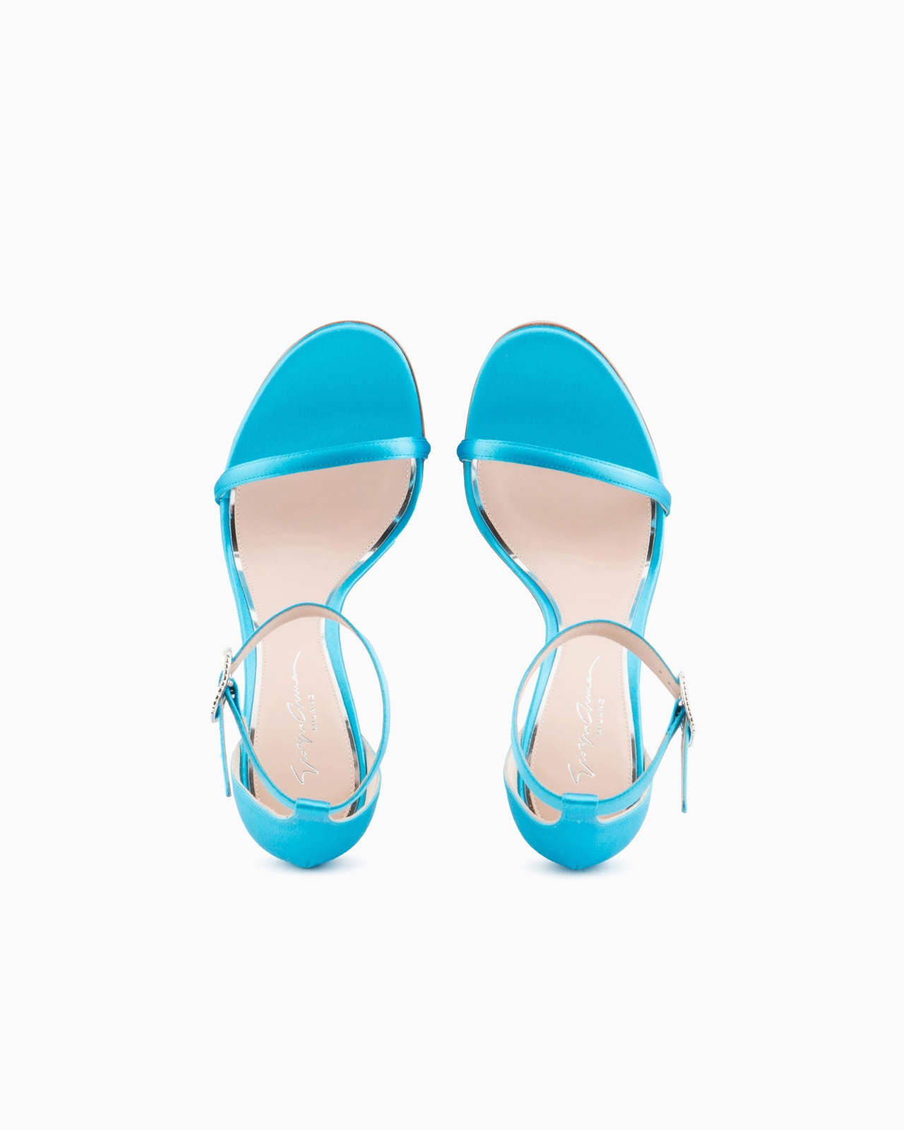 Satin heeled sandals - 3
